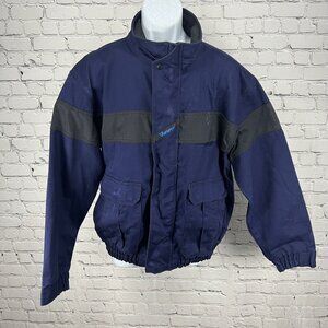 Workrite Indura Westex Flame Resistant FR Jacket Navy Blue Double Zip Large L
